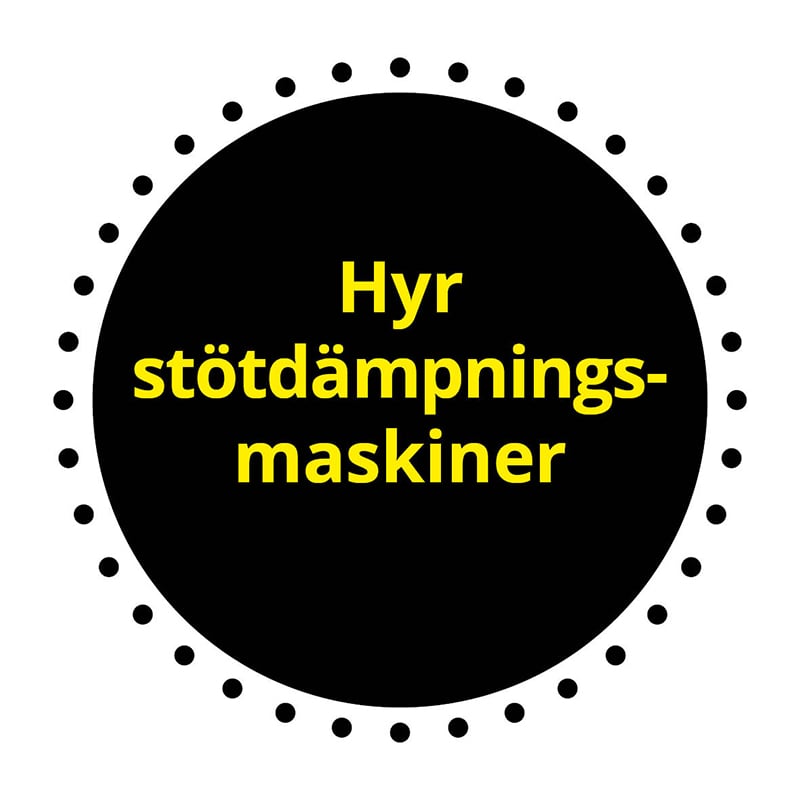 Hyr stötdämpningsmaskiner