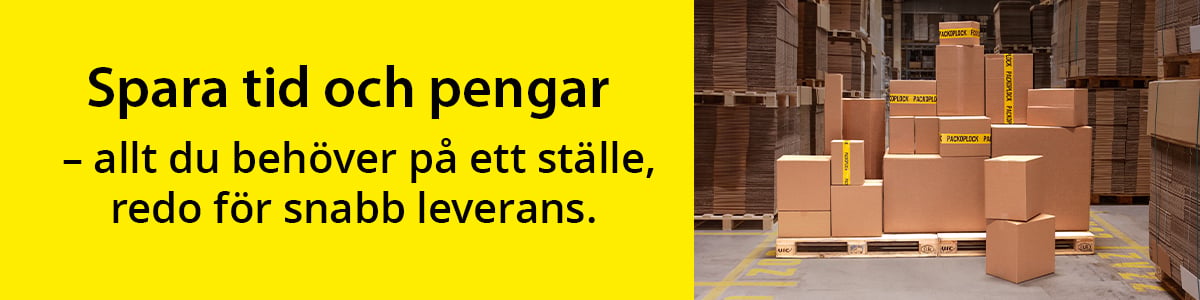 Spara tid och pengar. Allt du behöver på ett ställe, redo för snabb leverans.
