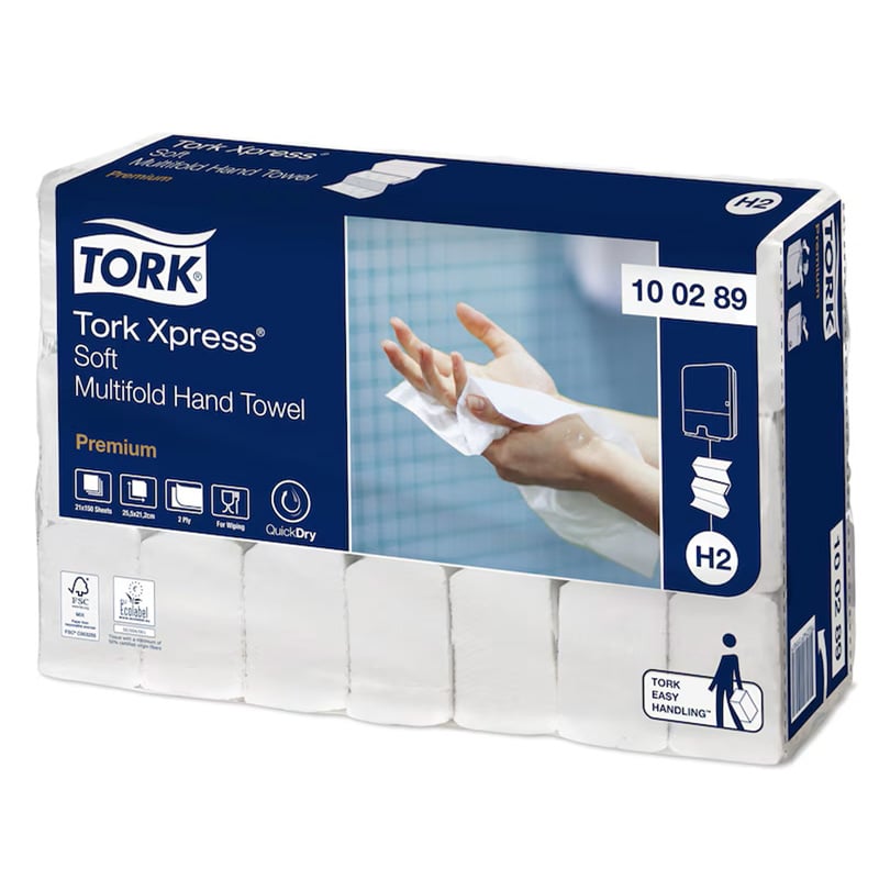 Tork Handduk Xpress multifold Premium, H2 - 2