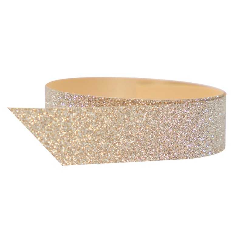 Polyband glitter koppar - 1