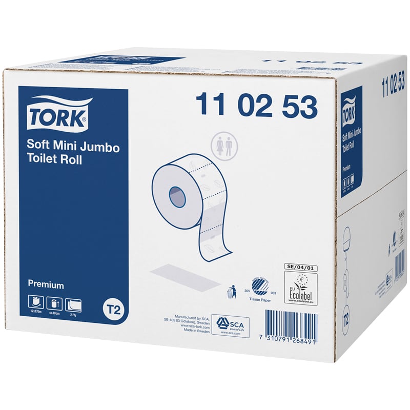 Tork Toalettpapper Premium Mini Jumbo T2 - 1