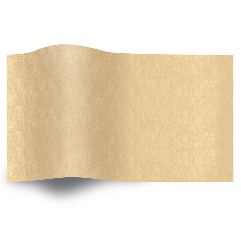 Silkespapper enfärgat Tan