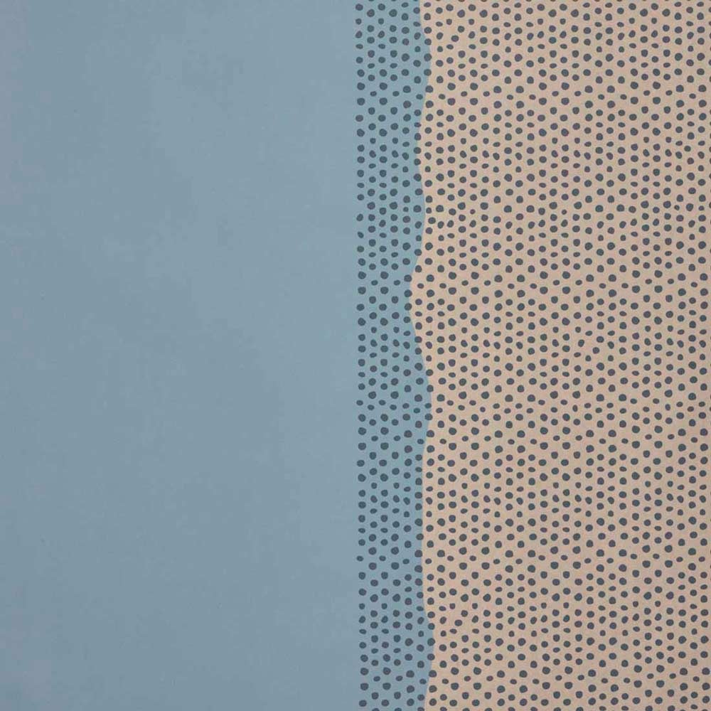 Presentpapper Half Dots Blue - 1
