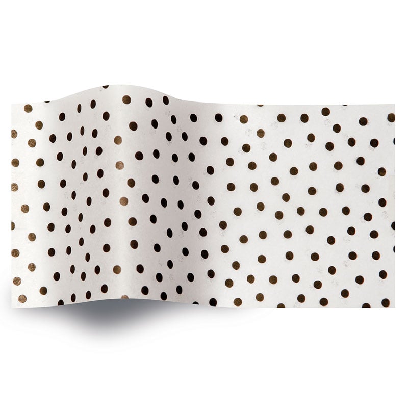 Silkespapper Speckled White - 1