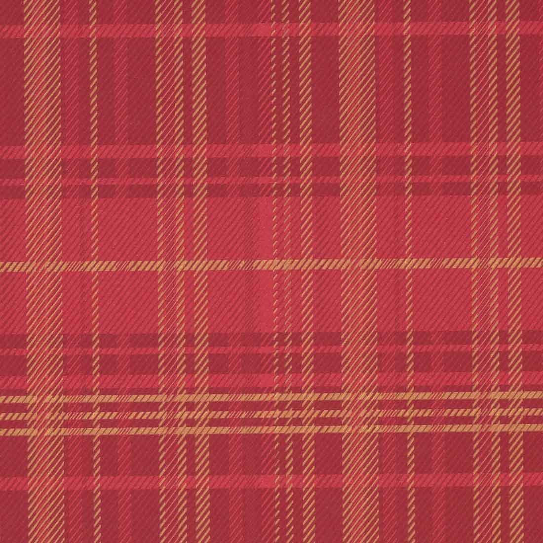 Presentpapper Tartan Bordeaux/Gold - 1