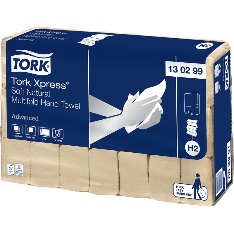 Tork Handduk Xpress Advanced Natur H2 - 2