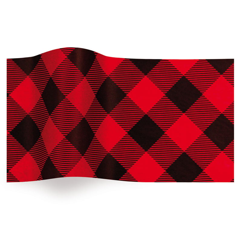 Silkespapper Buffalo Plaid - 1