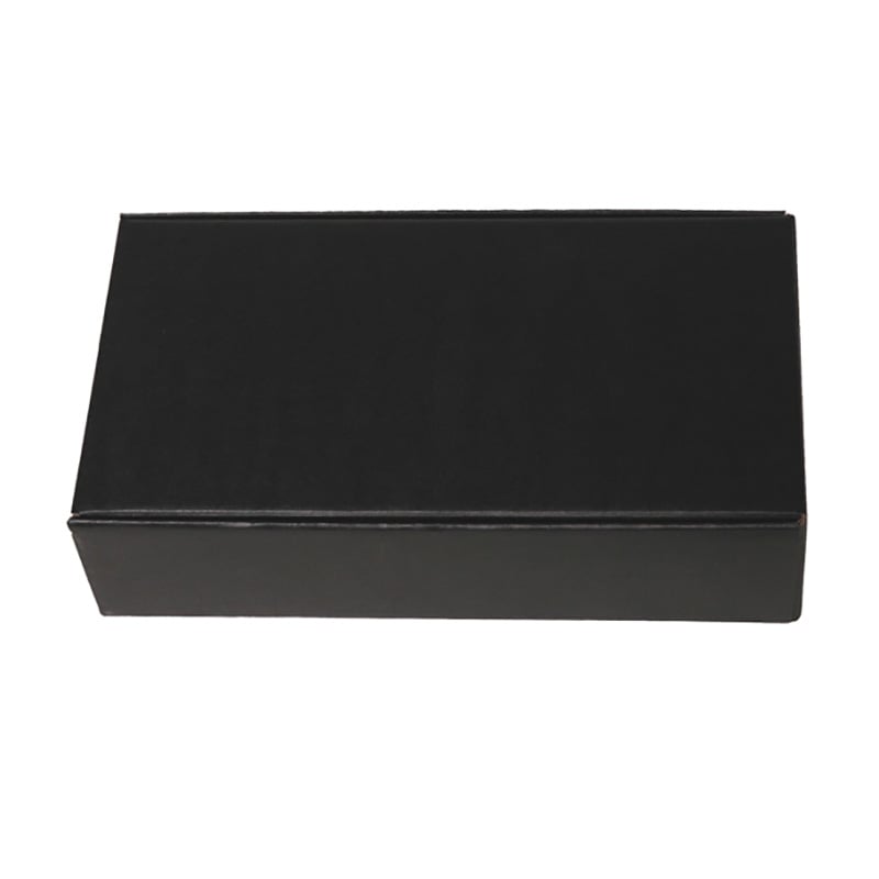 Presentlåda/flasklåda linnepräglad svart - 2