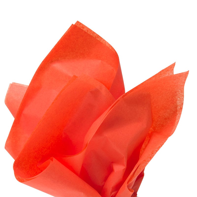 Färgat silkespapper orange - 1