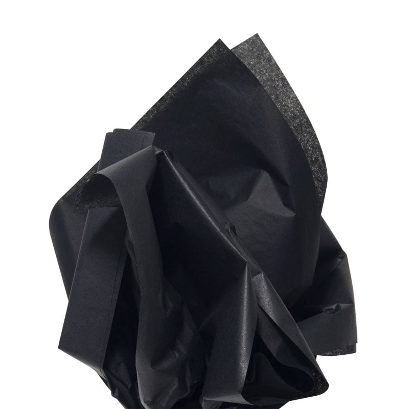 Färgat silkespapper svart - 1