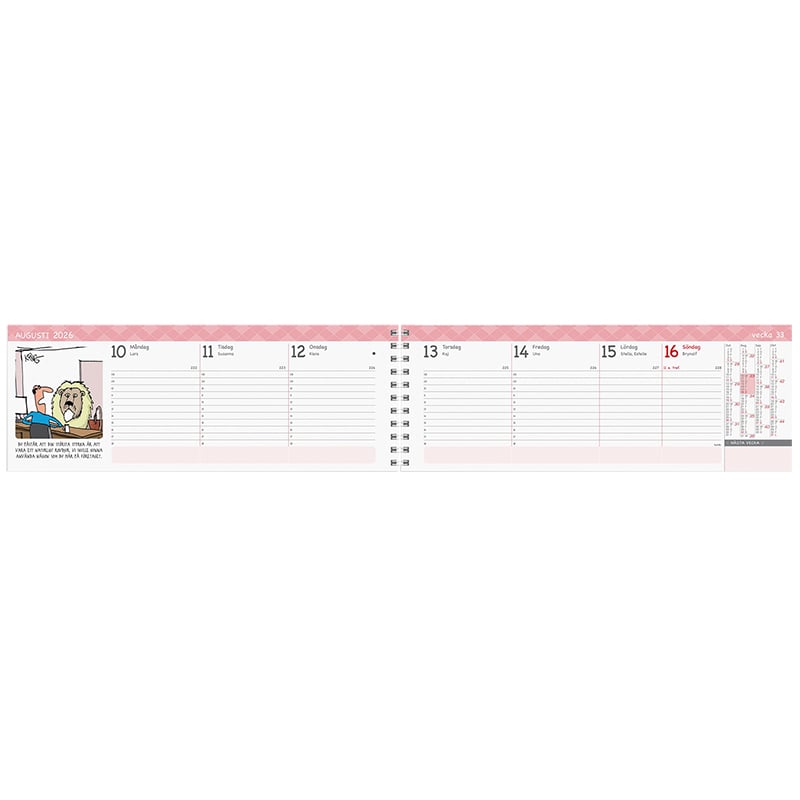 Stor Plankalender Humor 2026 - 2
