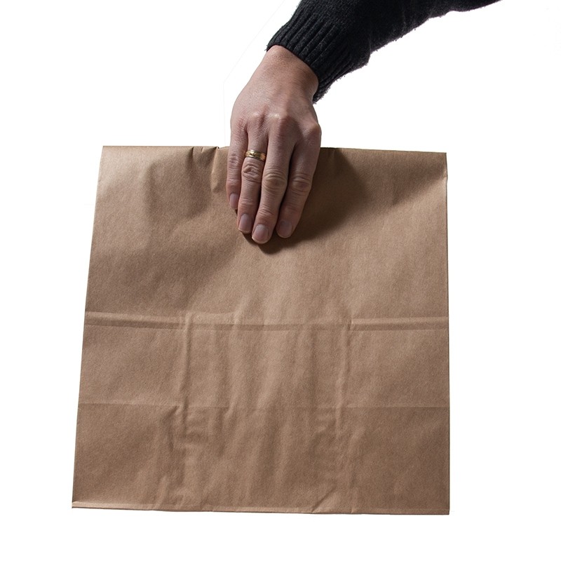Papperspåse brun utan handtag. - 2