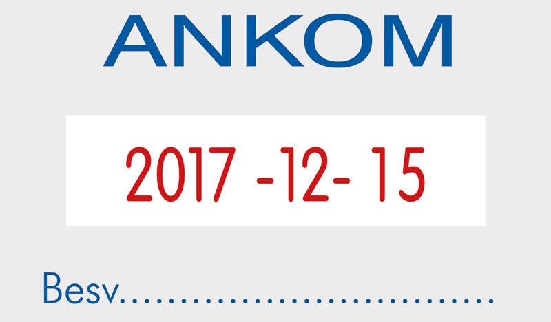 Datumstämpel med standardtext - 1