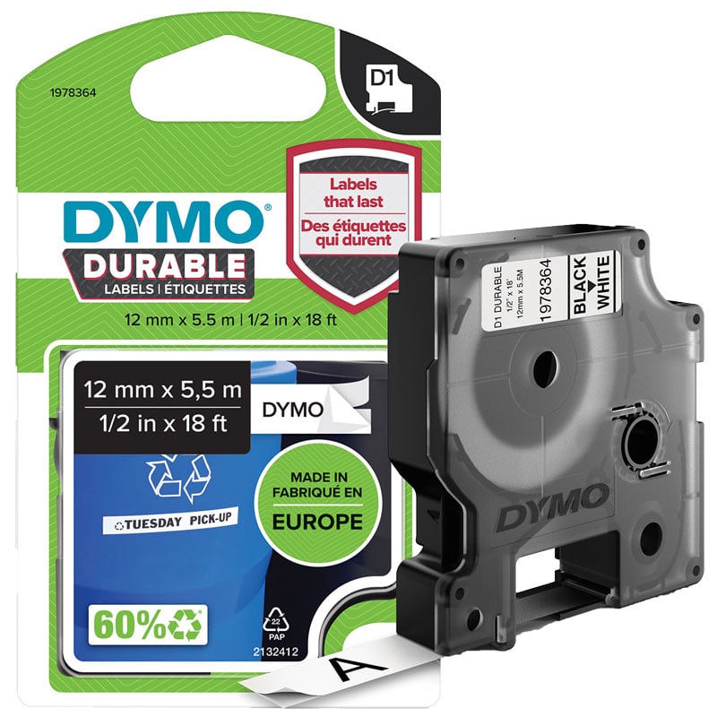 Märkband DYMO D1 Durable - 2