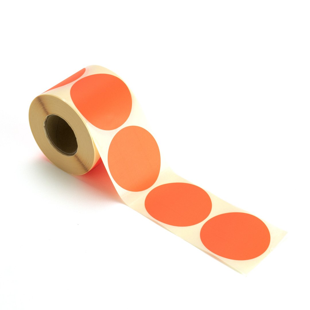 Etikett Neon orange - 1