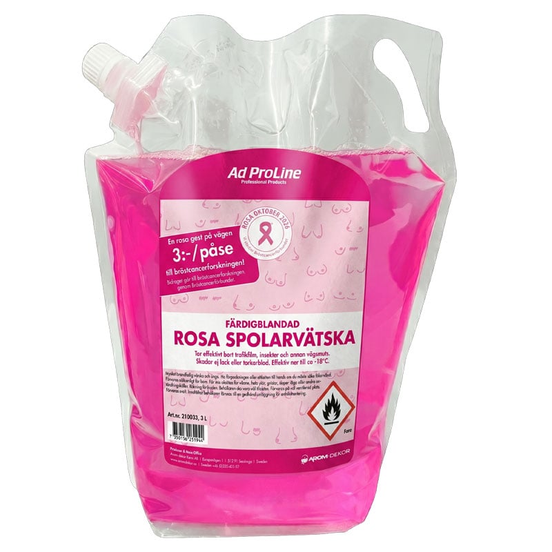 Rosa Spolarvätska färdigblandad 3l, -18°C - 3