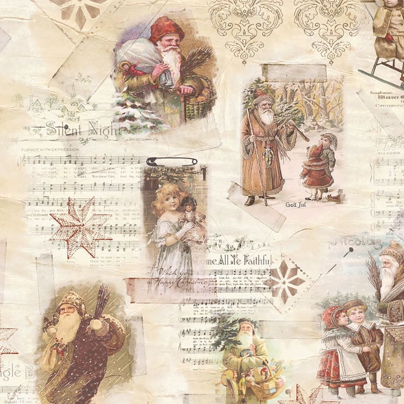 Julpapper Silent Night - 1