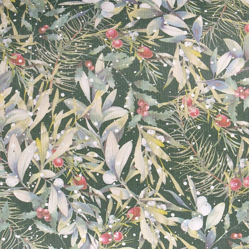 Presentpapper Winter green - 1