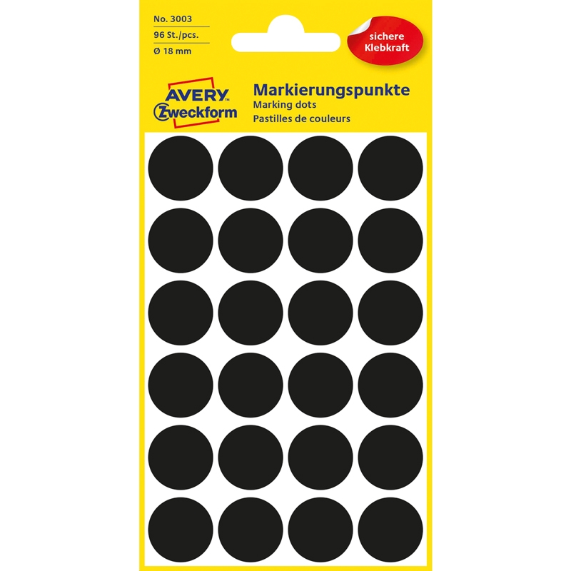 Signaletiketter Ø18 mm - 7