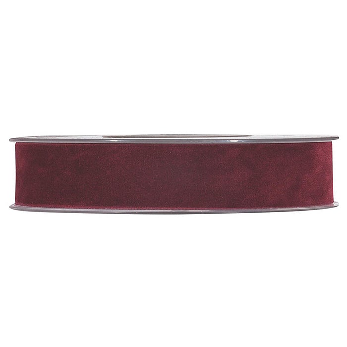 Presentband sammet vinröd - 1