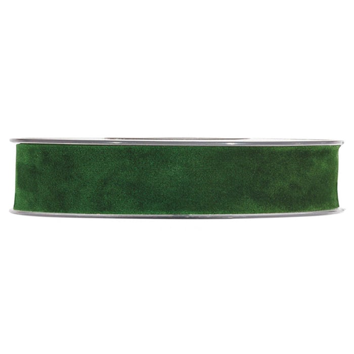 Presentband sammet mörkgrön - 1