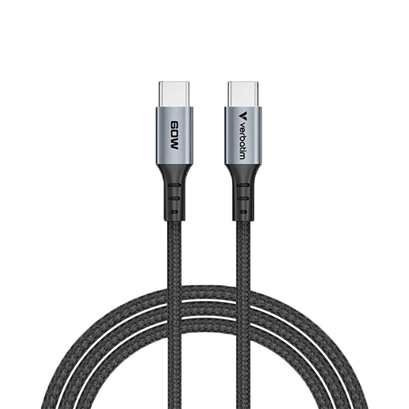 Laddkabel Verbatim USB-C till USB-C 1.2m 60W - 1