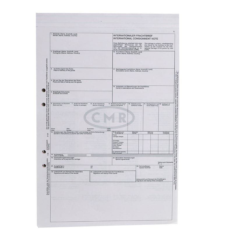 Cmr-fraktsedel - 1