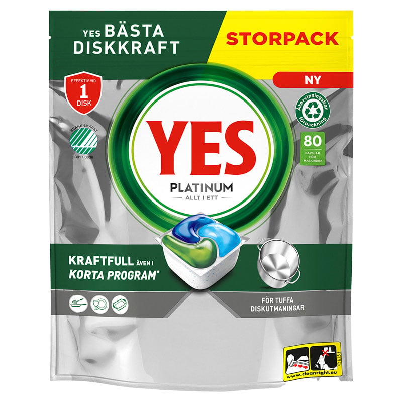 Yes Platinum maskindisktabletter - 1