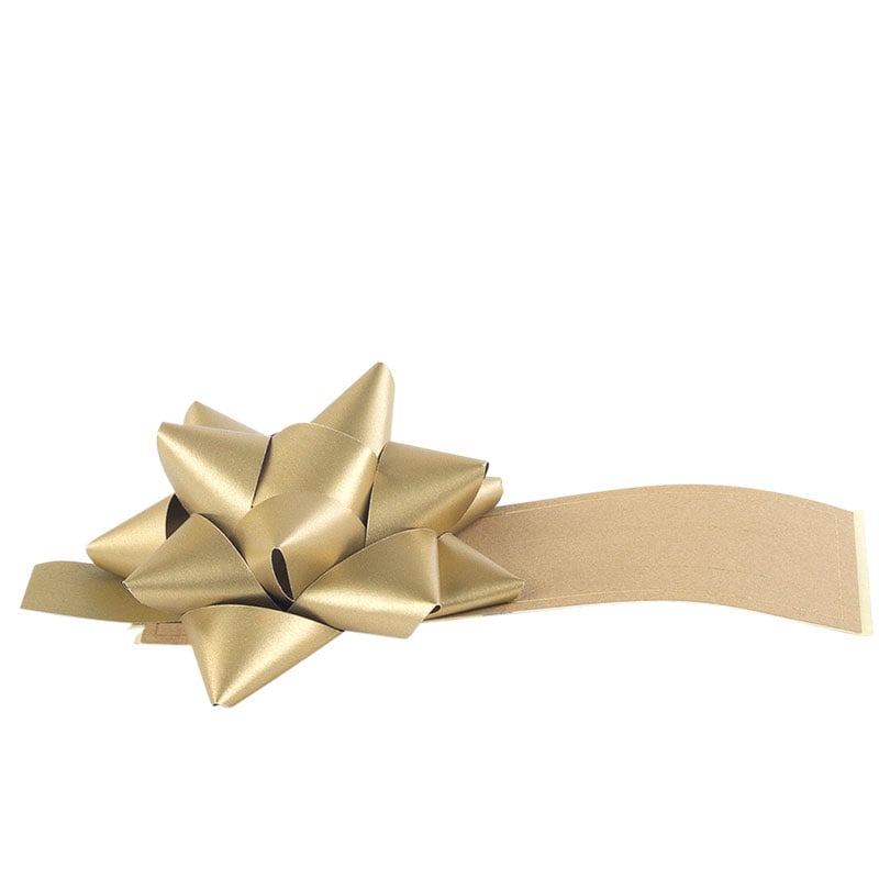 Rosett Papper Recycled etikett guld - 1