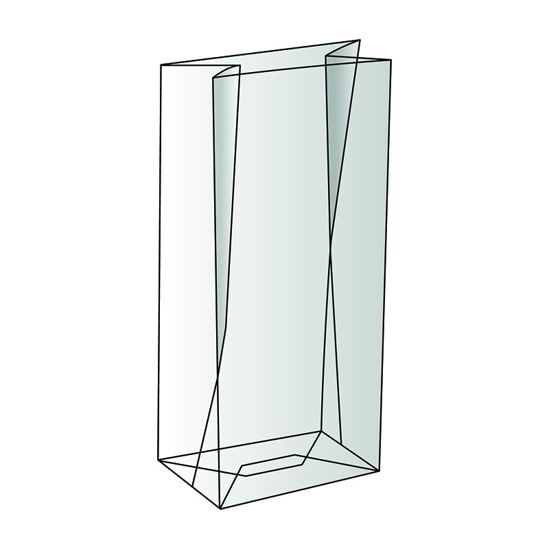 Cellofan fix-up påse - limmad - 2