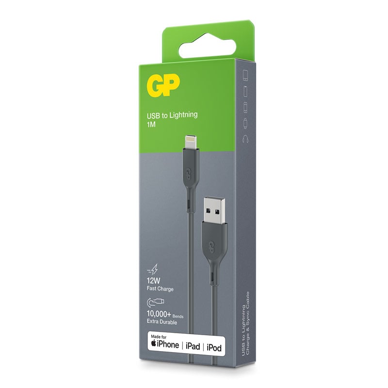 GP Laddkabel USB-A till Apple Lightning - 3