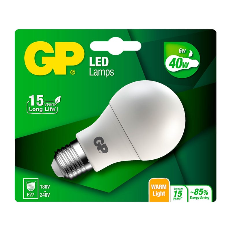 Globlampa LED E27 GP - 1