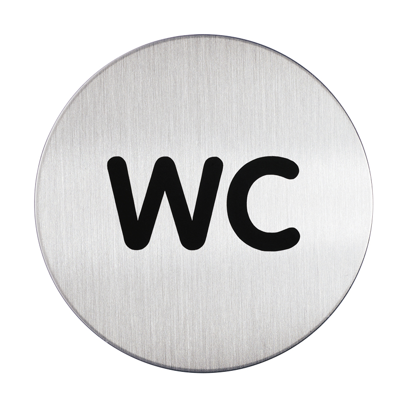 Symbolskylt Rund - WC - 1