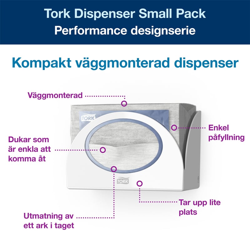 Tork Dispenser Small Pack, W8 - 3