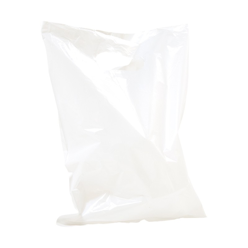 Plastpåse blockad vit