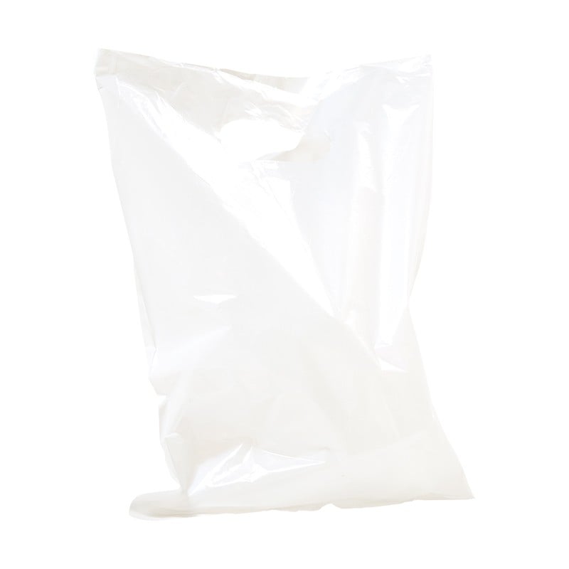 Plastpåse blockad vit