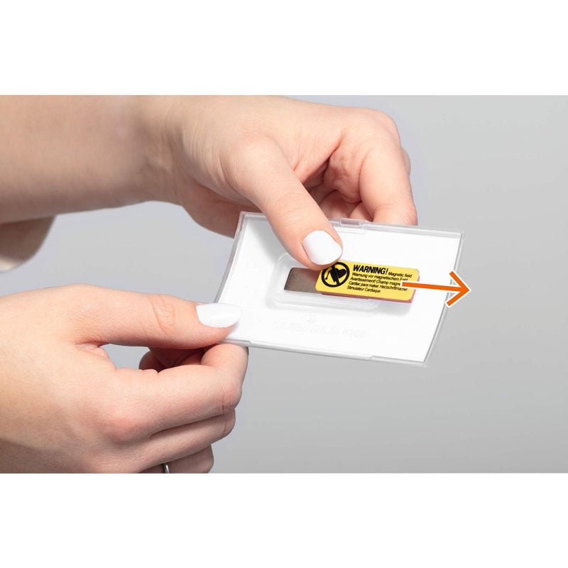 Namnskylt Click Fold fixerad magnet Durable - 2