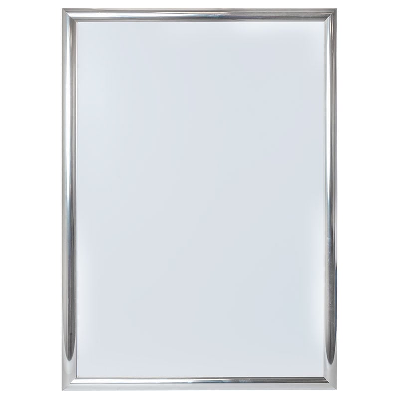 Väggram aluminium polerat silver