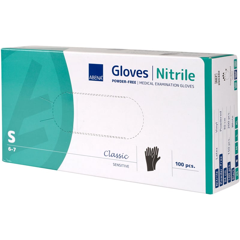 Abena Engångshandske Classic Sensitive Nitril, Svart - 5