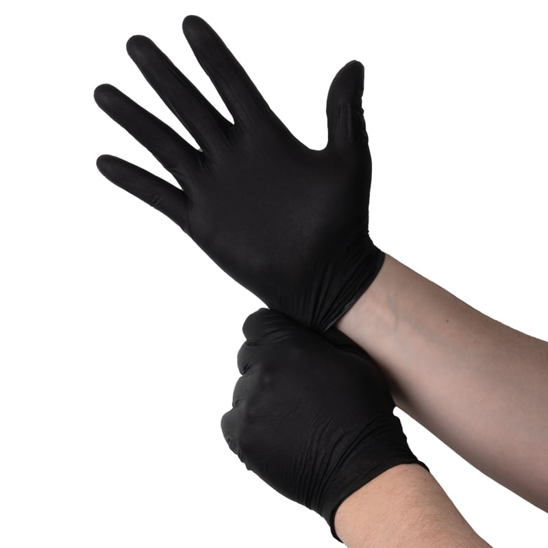 Abena Engångshandske Classic Sensitive Nitril, Svart - 1