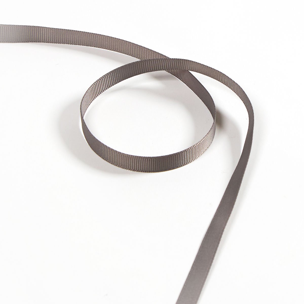 Satinband ribbad RPET metall grå - 2
