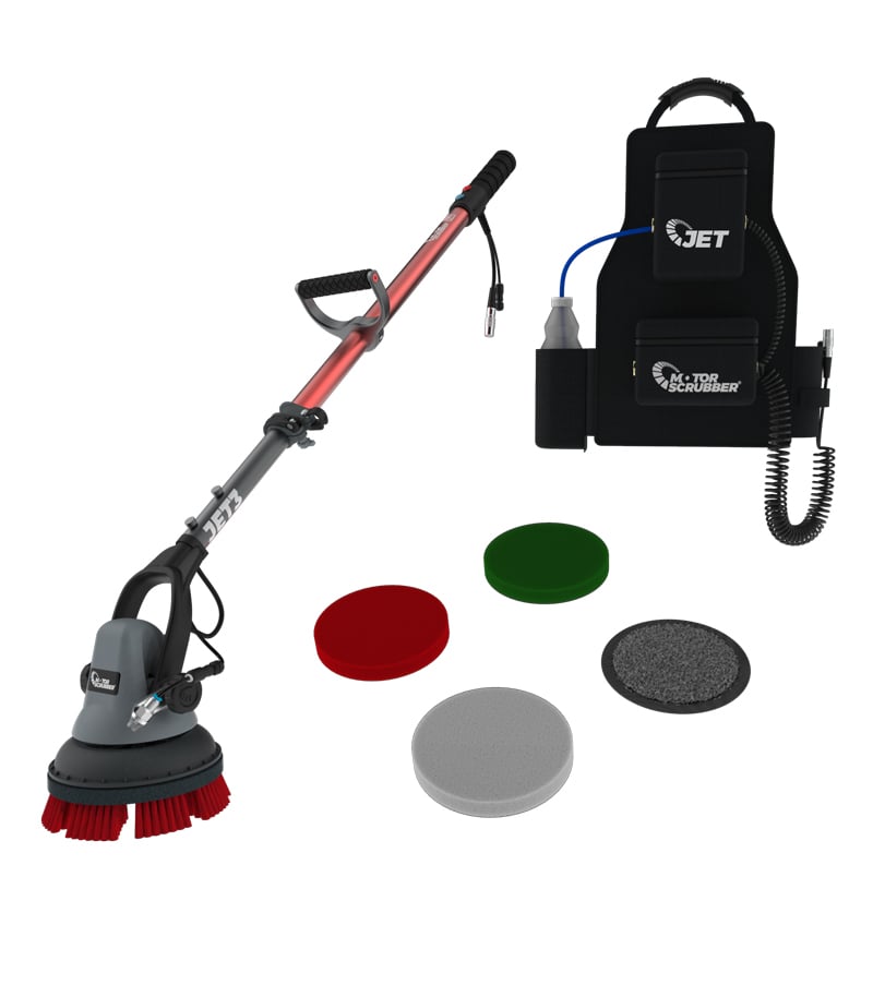 Skurmaskin MotorScrubber Jet inkl Spray - 2