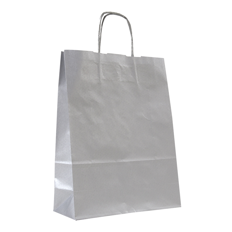 Papperskasse silver
