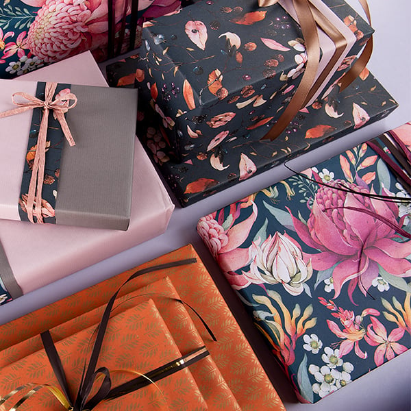 Presentpapper Australian Flowers - 4