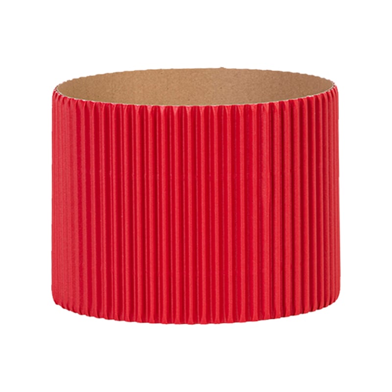 Presentbricka Rund wellstruktur röd - 3