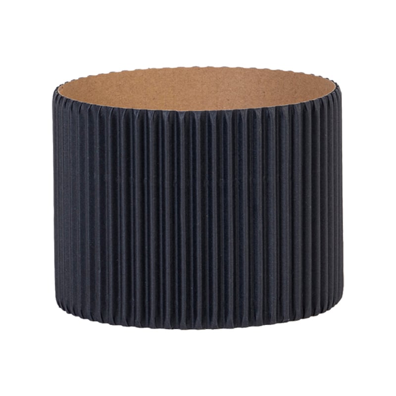 Presentbricka Rund wellstruktur svart - 3