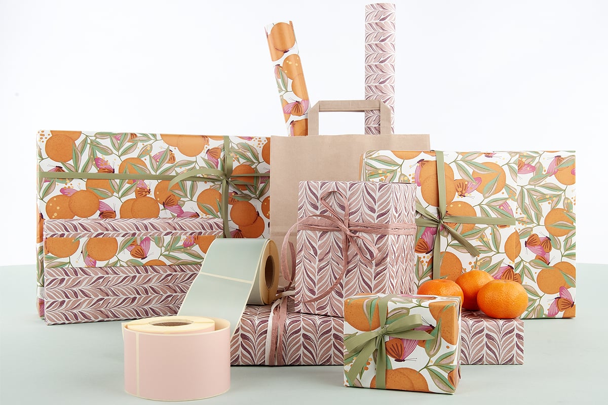Presentpapper Citrusäng - 5