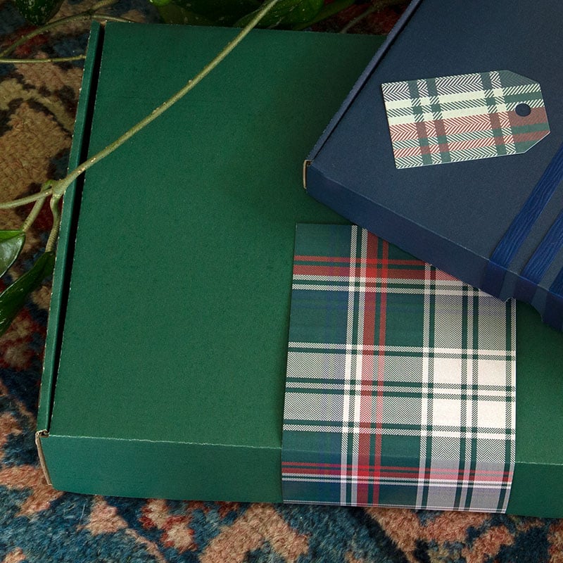 Förslutningsetikett Tartan - 3