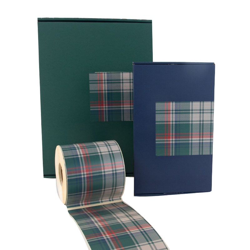 Förslutningsetikett Tartan - 1