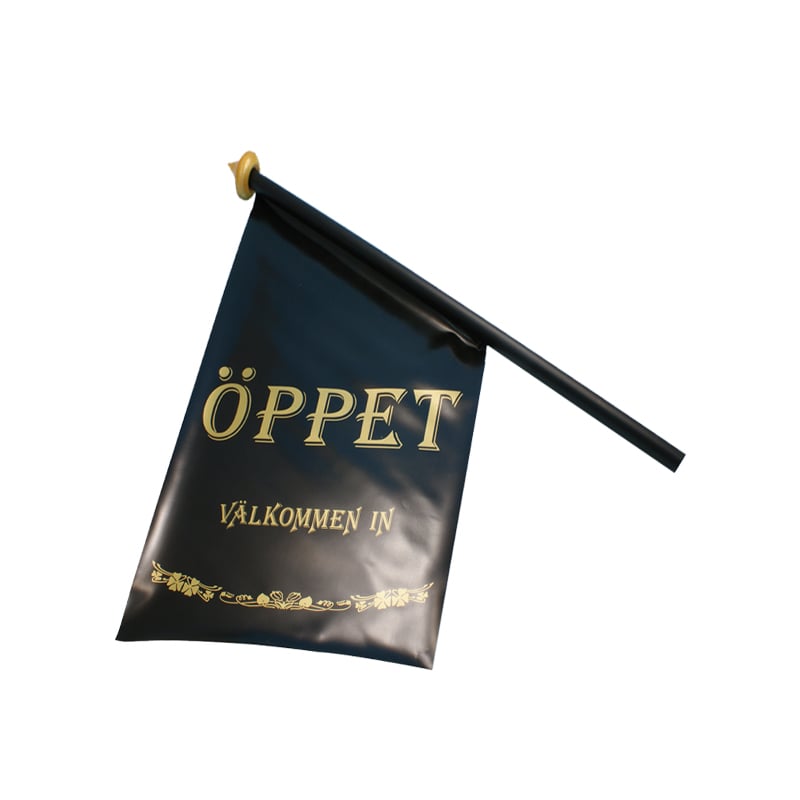 Flagga ÖPPET